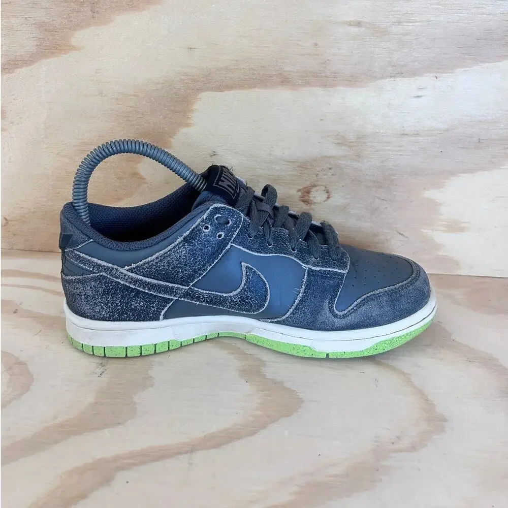 Nike - Dunk Low Halloween GS -Sneakers -Black/Green - Big Kids -4Y - DQ6215-001